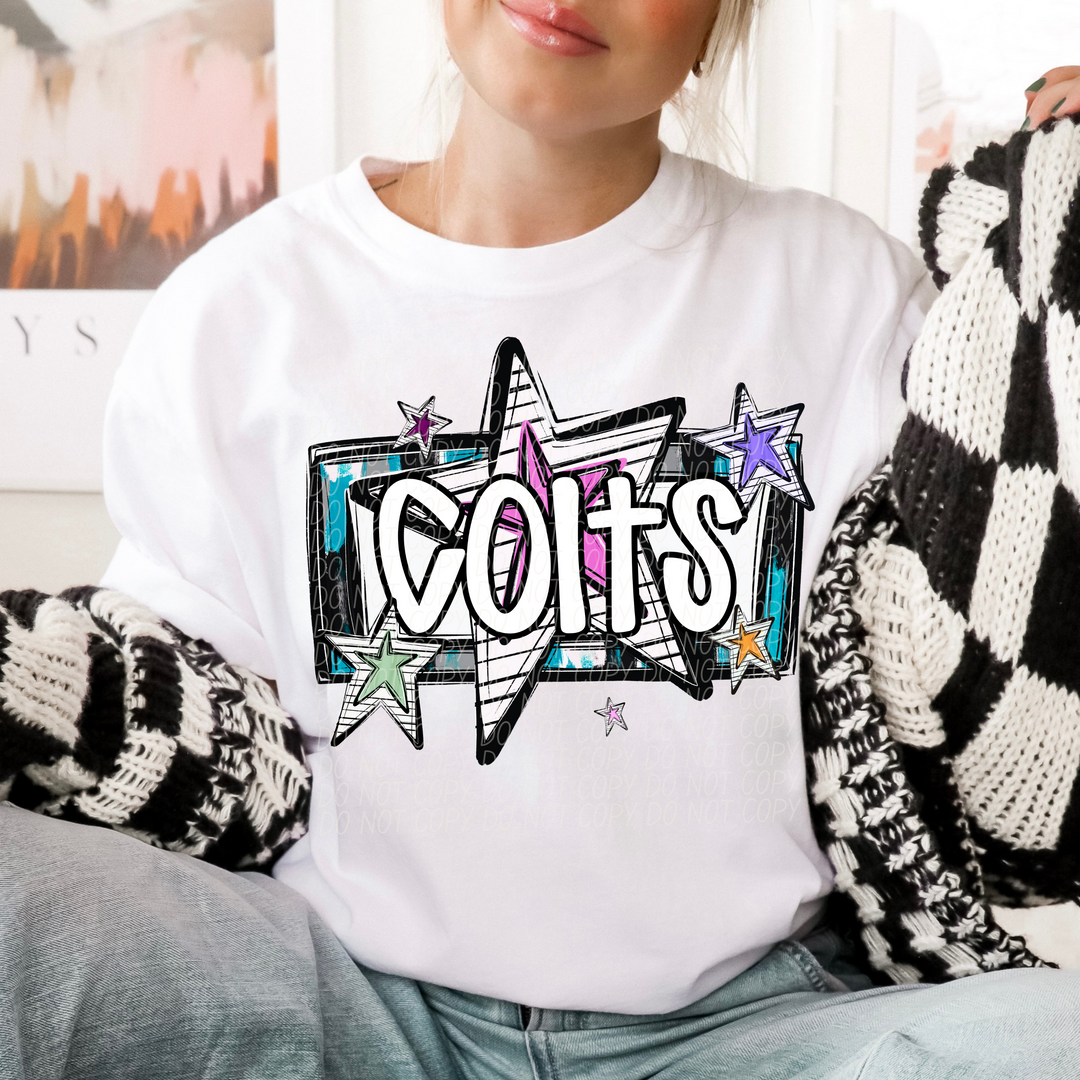 Bright Stars Mascots Youth DTF Print