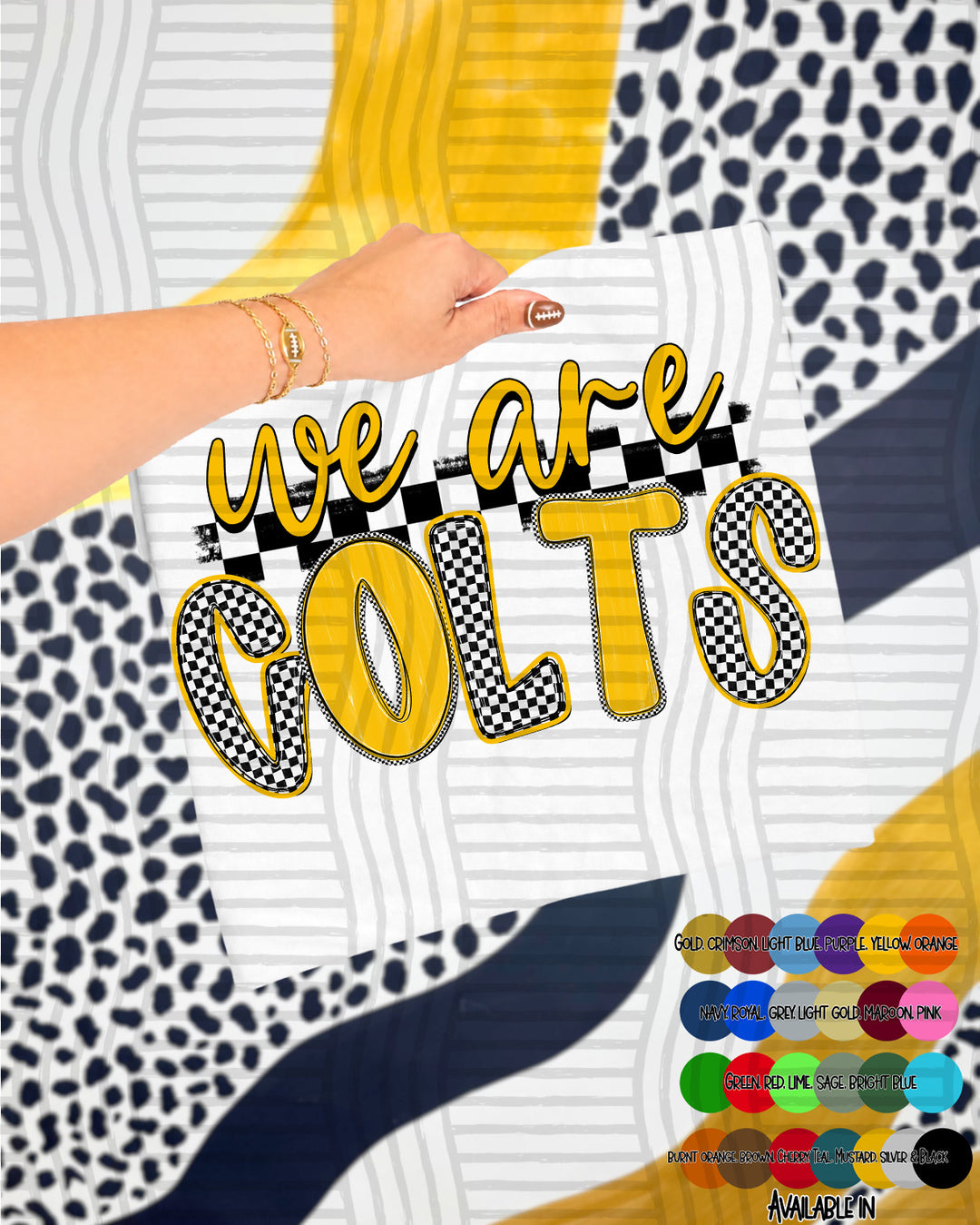 We Are Checker Crush Colors Mascots DTF Print