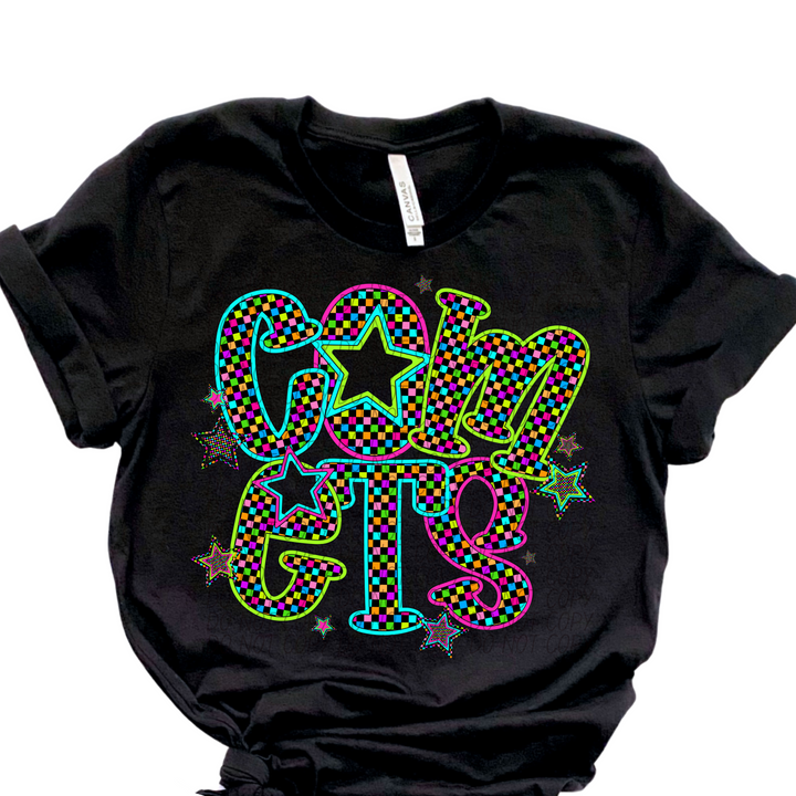 Neon Star Mascots DTF Print