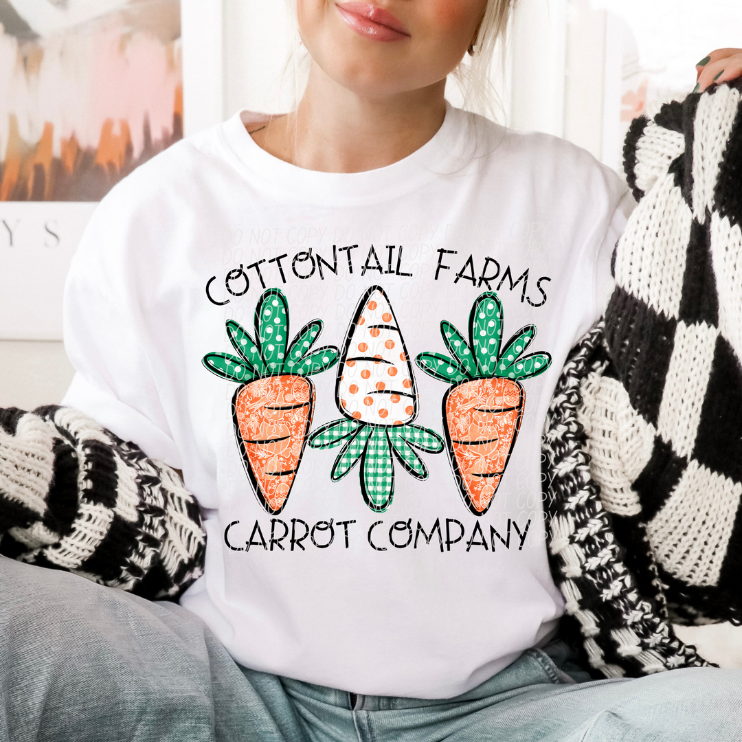Cottontail Farms Carrot Co Trio DTF Print