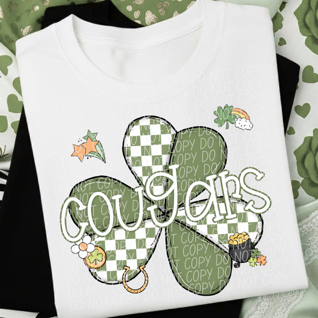 St Patrick Clover Mascots DTF Print
