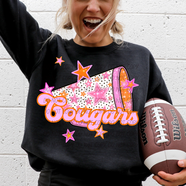 Pink Cheer DTF Print