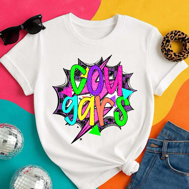 80's Hero Mascots DTF Print