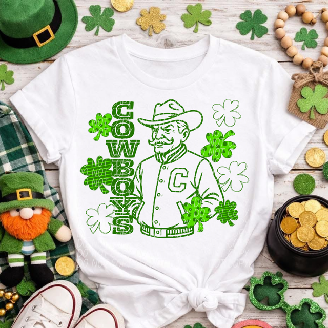 Letterman Clover Mascots DTF Prints