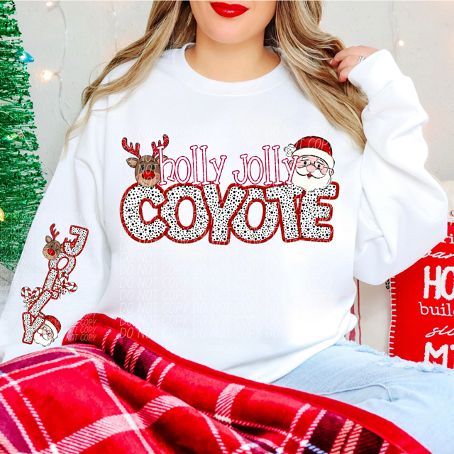 Holly Jolly Mascots DTF Print