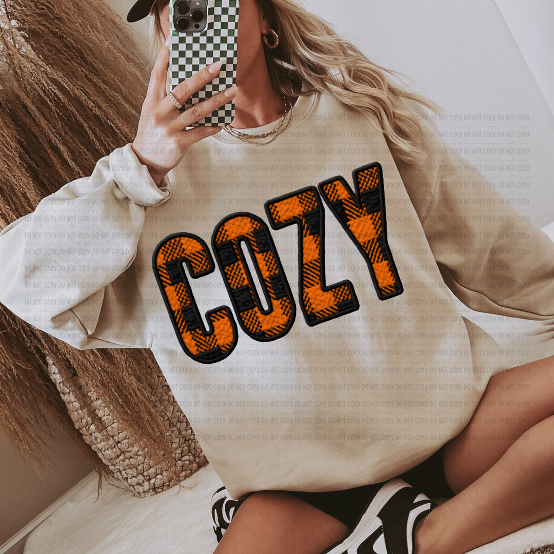 Cozy Plaid DTF Print