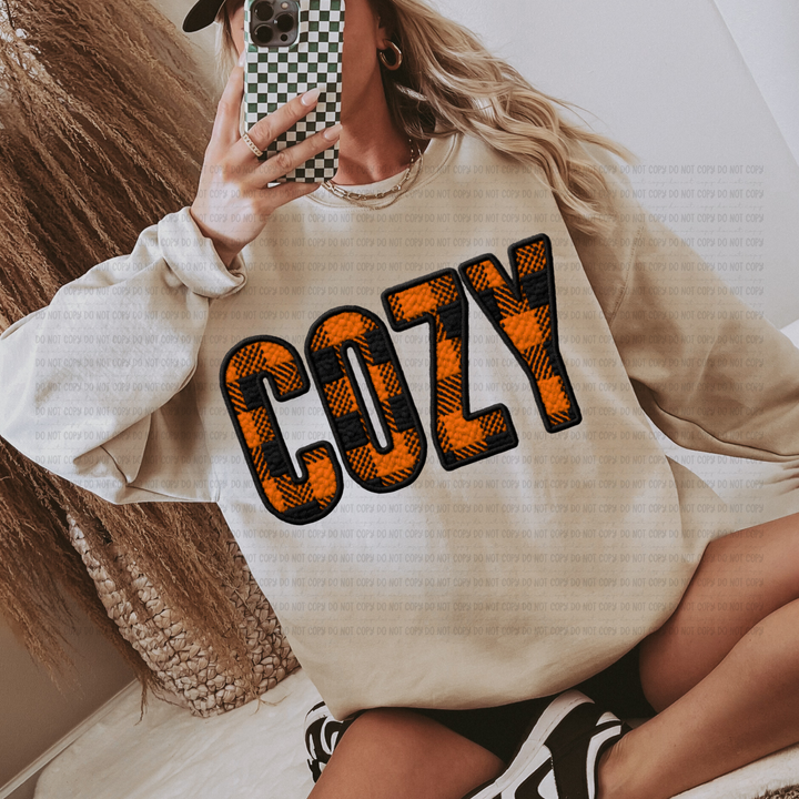 Cozy Plaid DTF Print