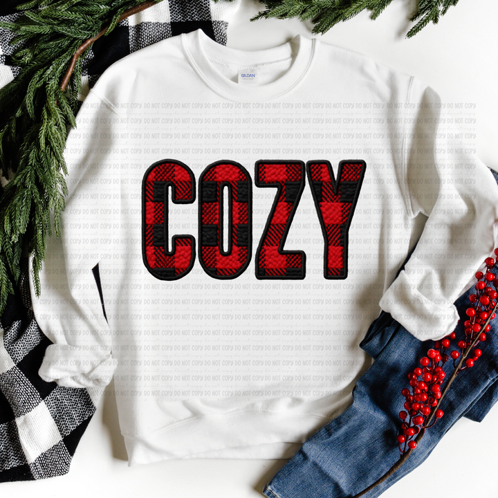 Cozy Plaid DTF Print