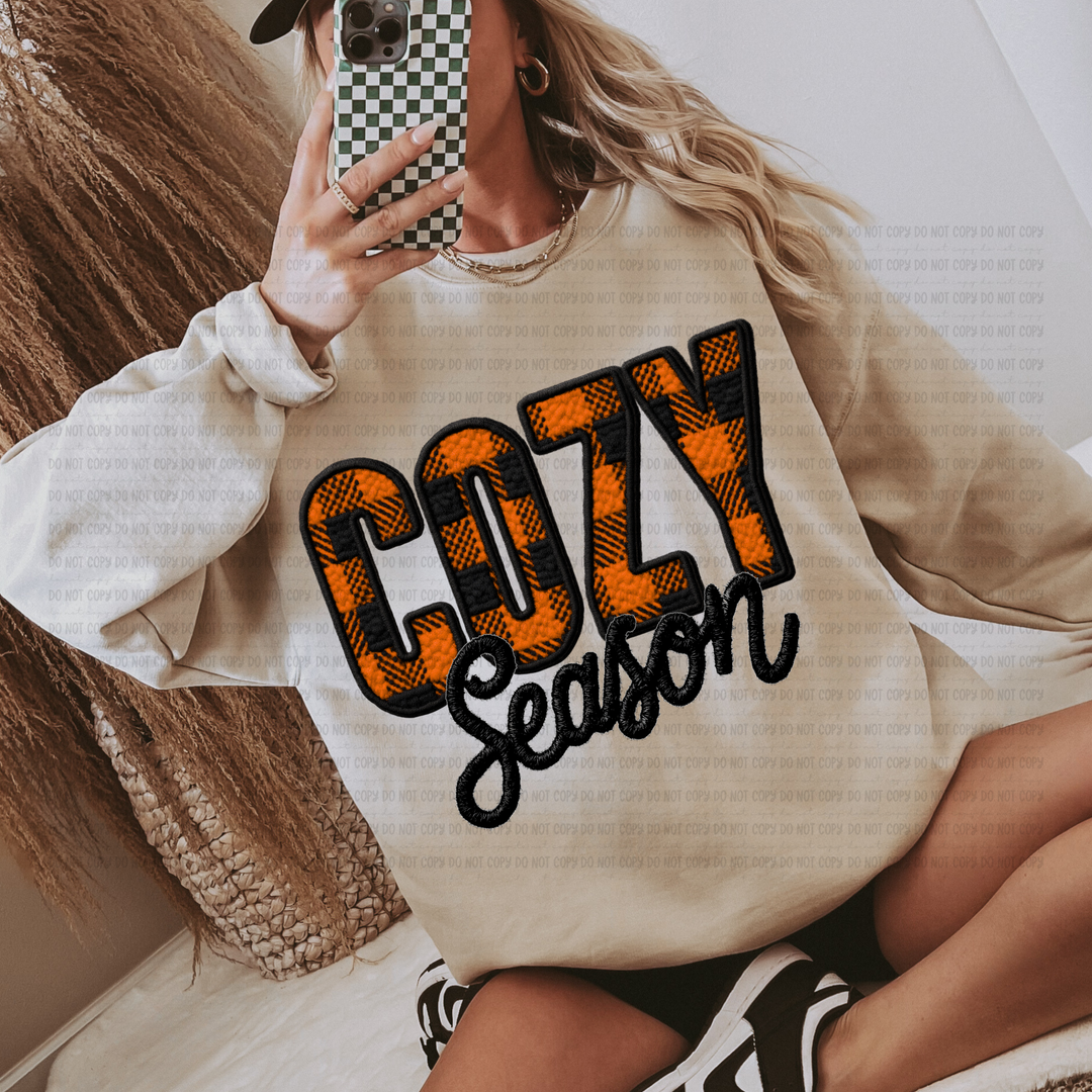 Cozy Season Plaid DTF Print