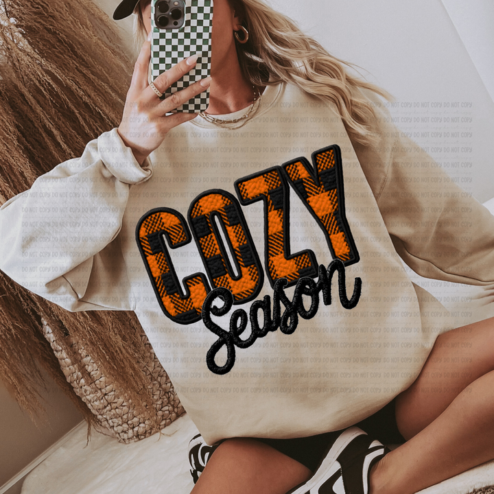 Cozy Season Plaid DTF Print