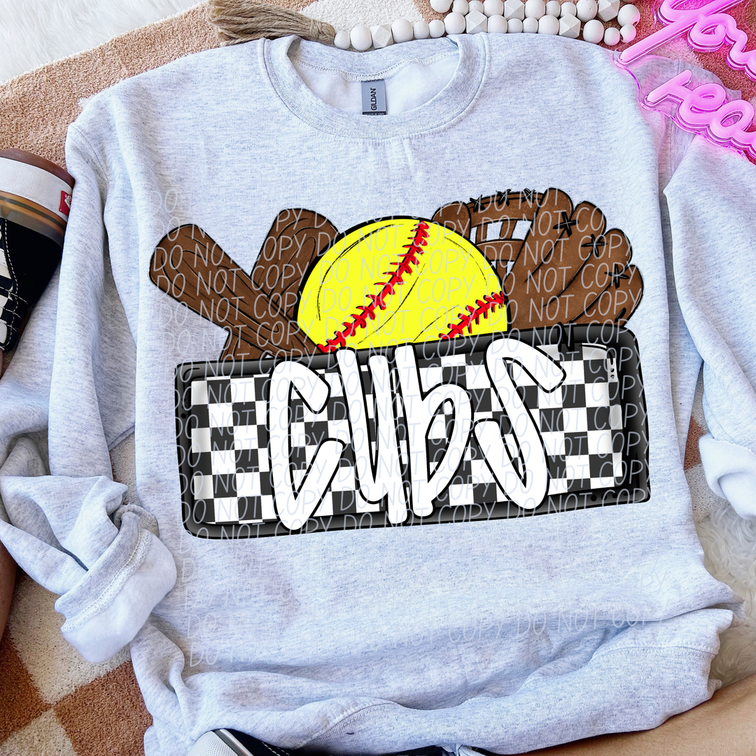 Softball Mascots DTF Print