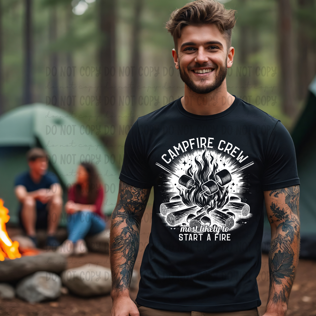 Camp Fire Crew (Start a Fire) DTF Print
