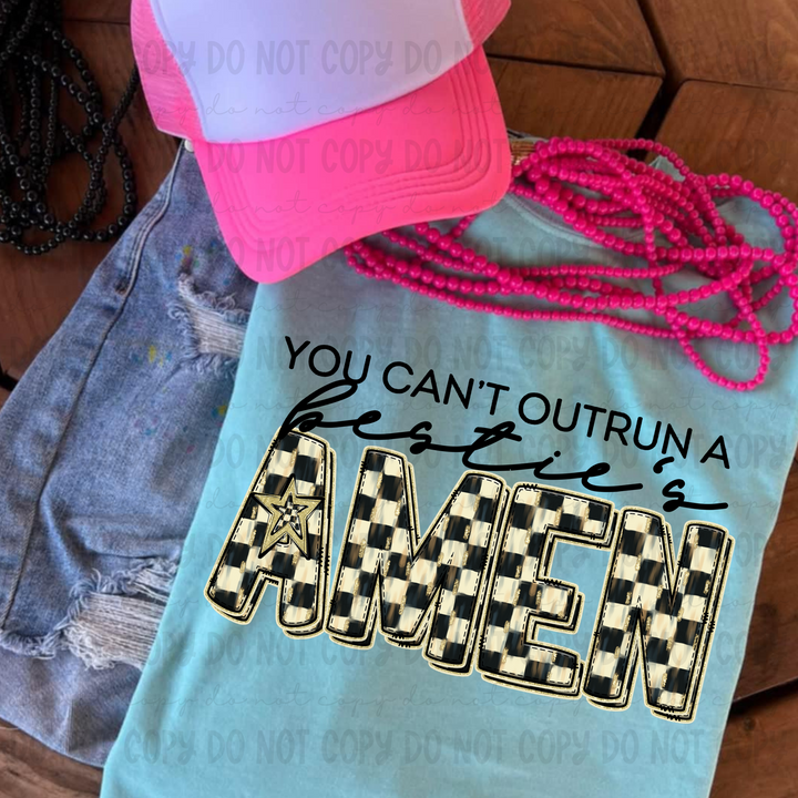 You Can't Outrun a Names DTF Print