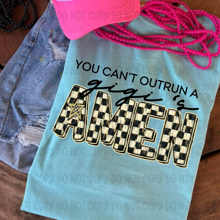 You Can't Outrun a Names DTF Print