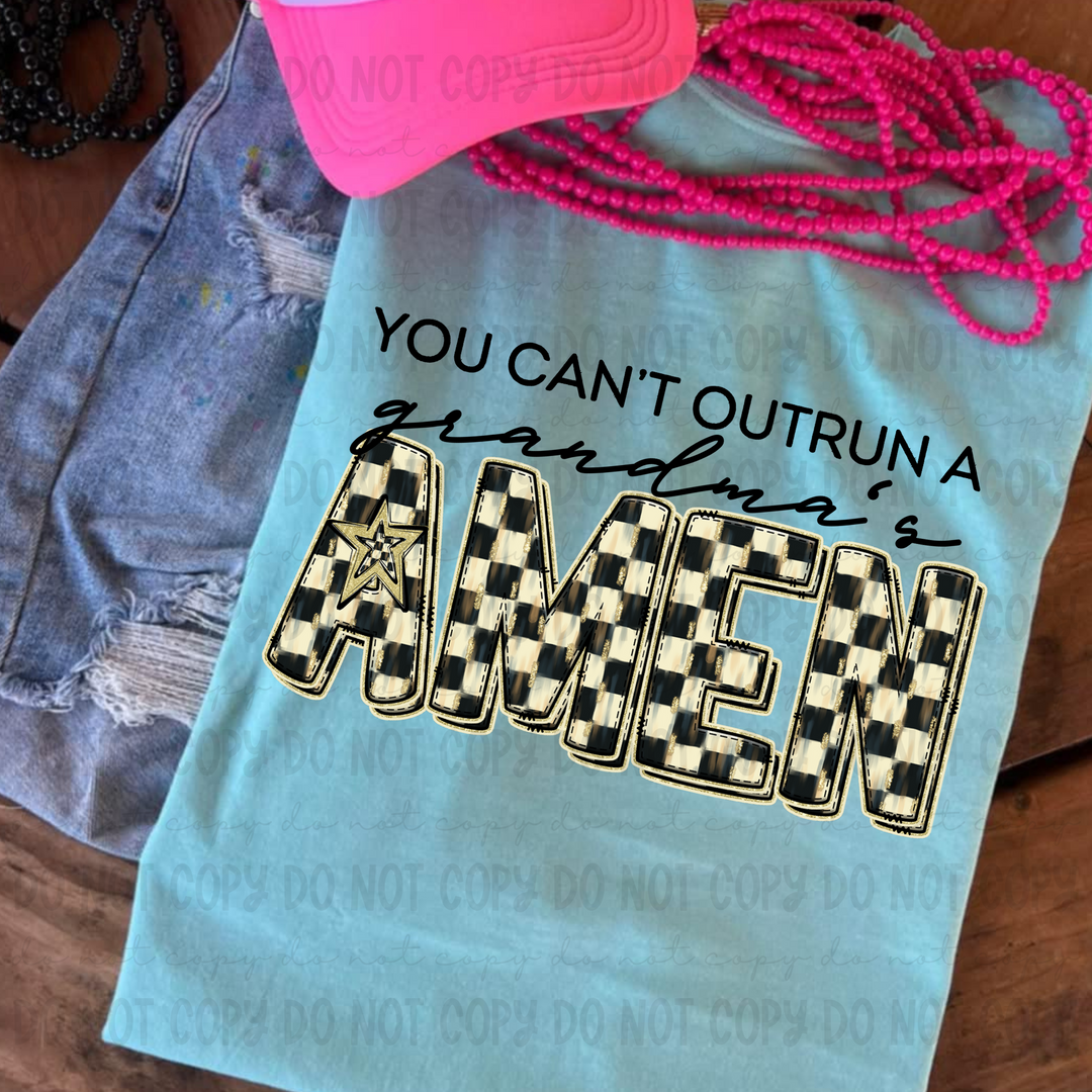 You Can't Outrun a Names DTF Print