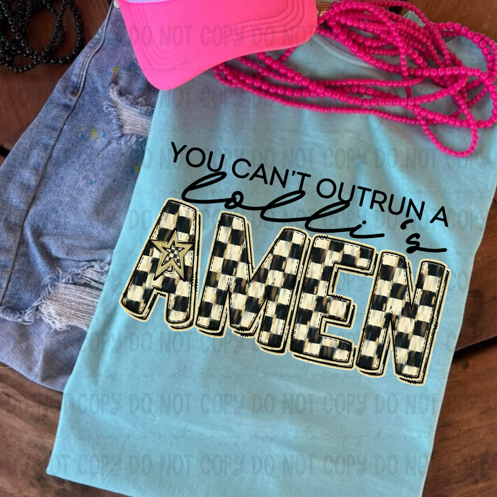You Can't Outrun a Names DTF Print