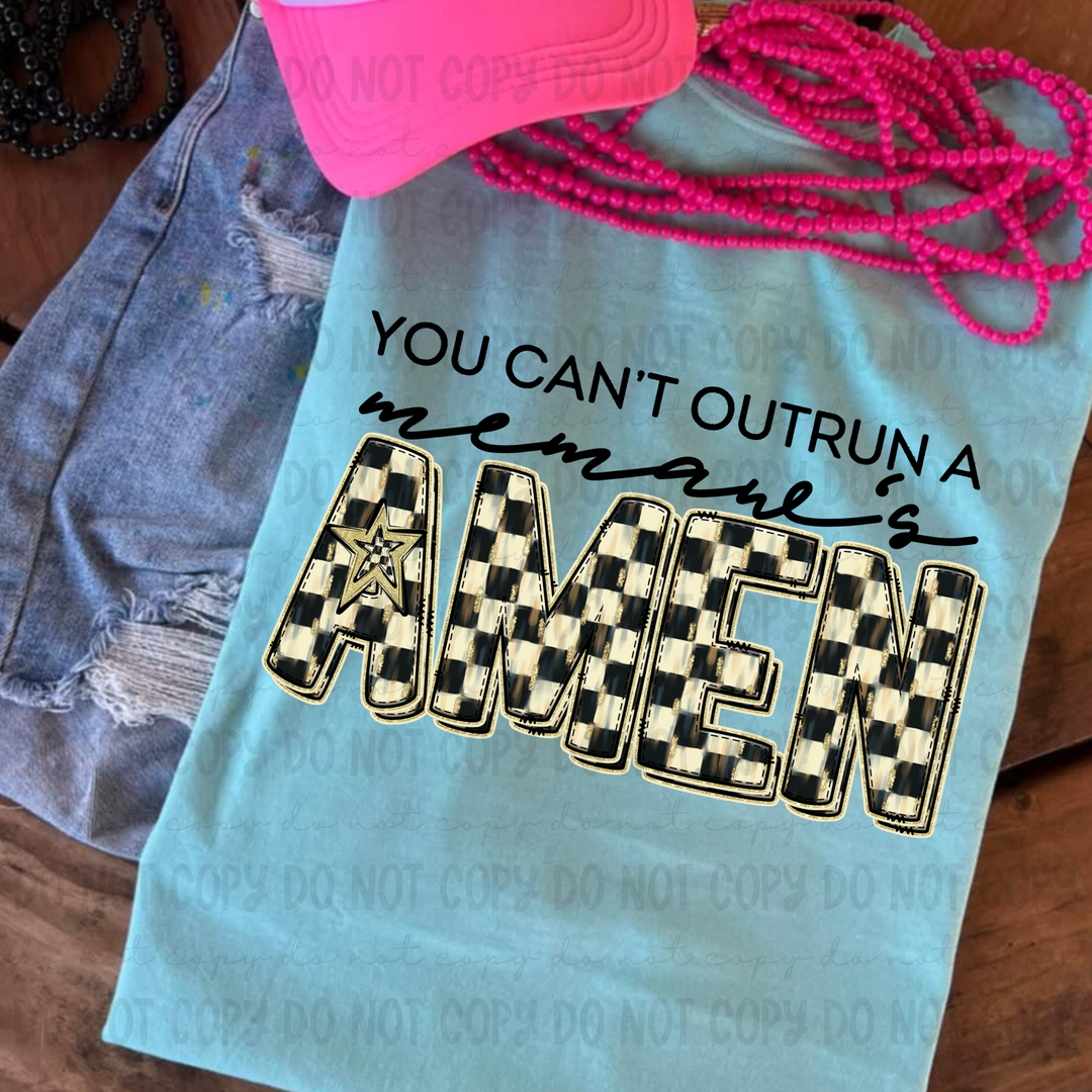 You Can't Outrun a Names DTF Print