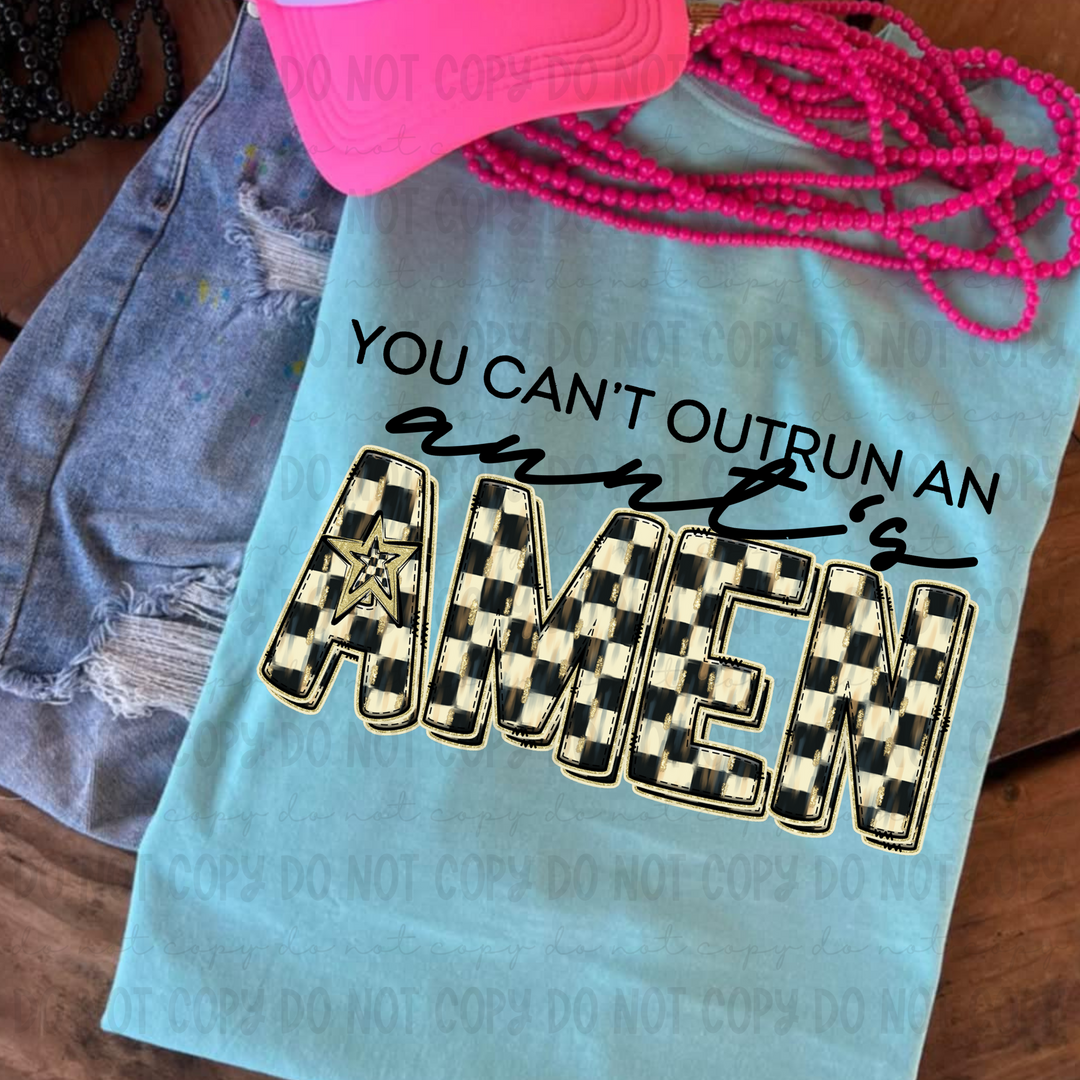 You Can't Outrun a Names DTF Print