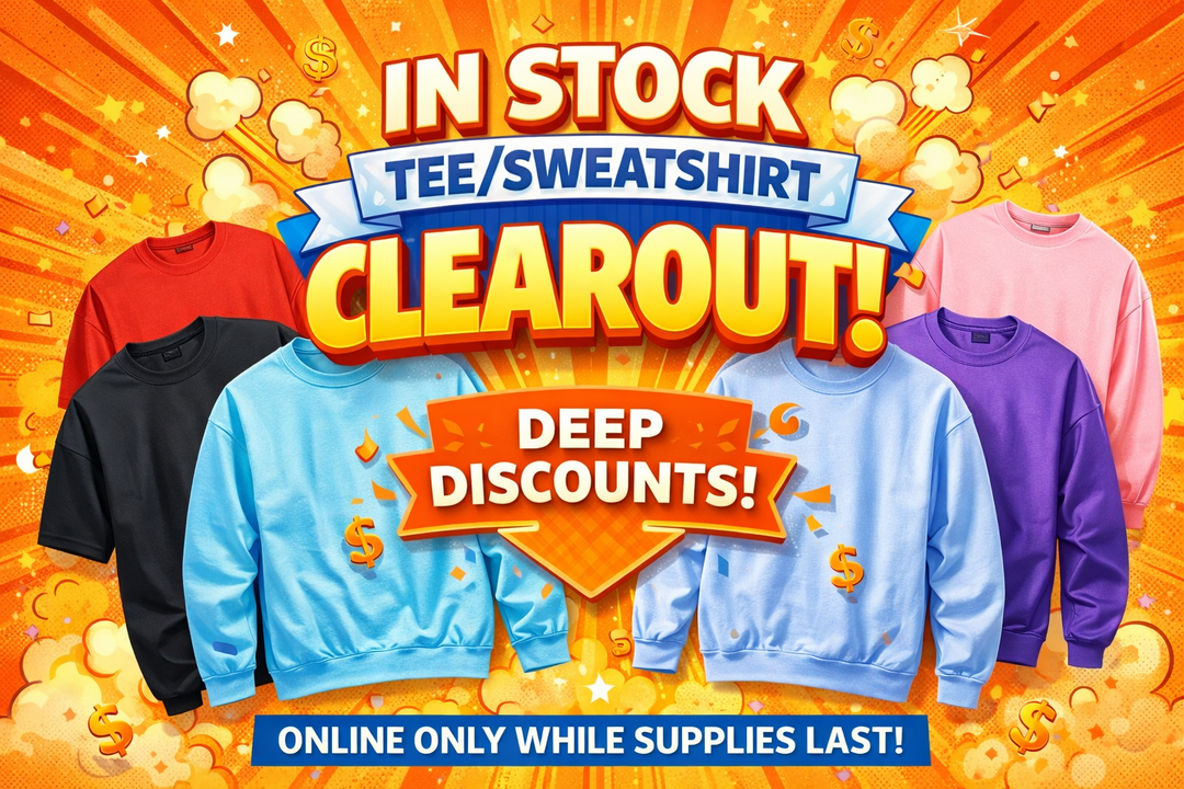 In Stock Printed Tee/Sweatshirt