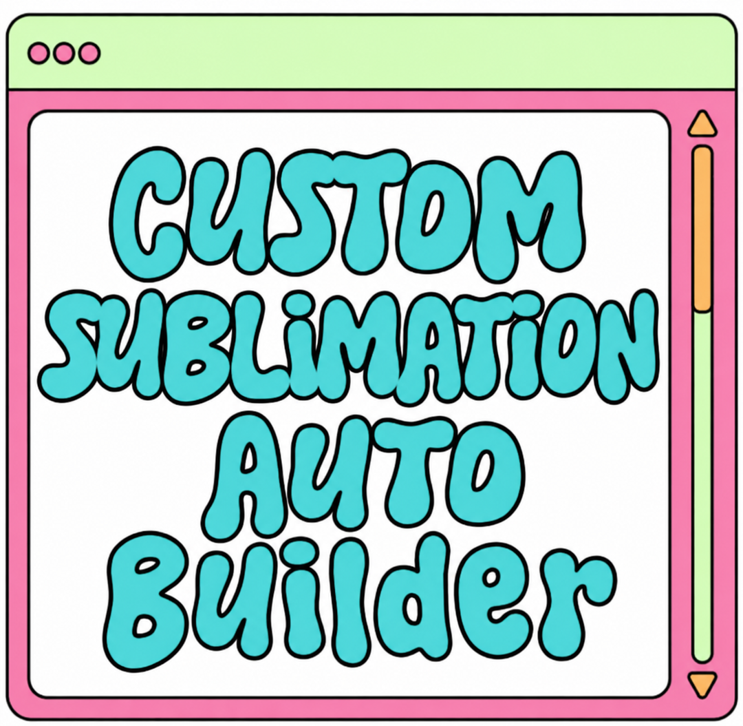 AUTO BUILDER: Auto Nesting Custom Sublimation and Gang Sheet Builder - Sublimation Print up to 22”x120”