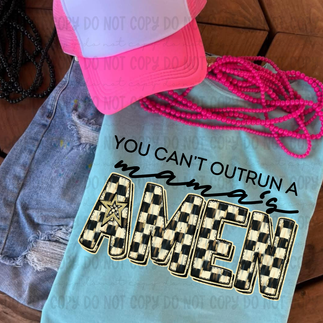 You Can't Outrun a Names DTF Print
