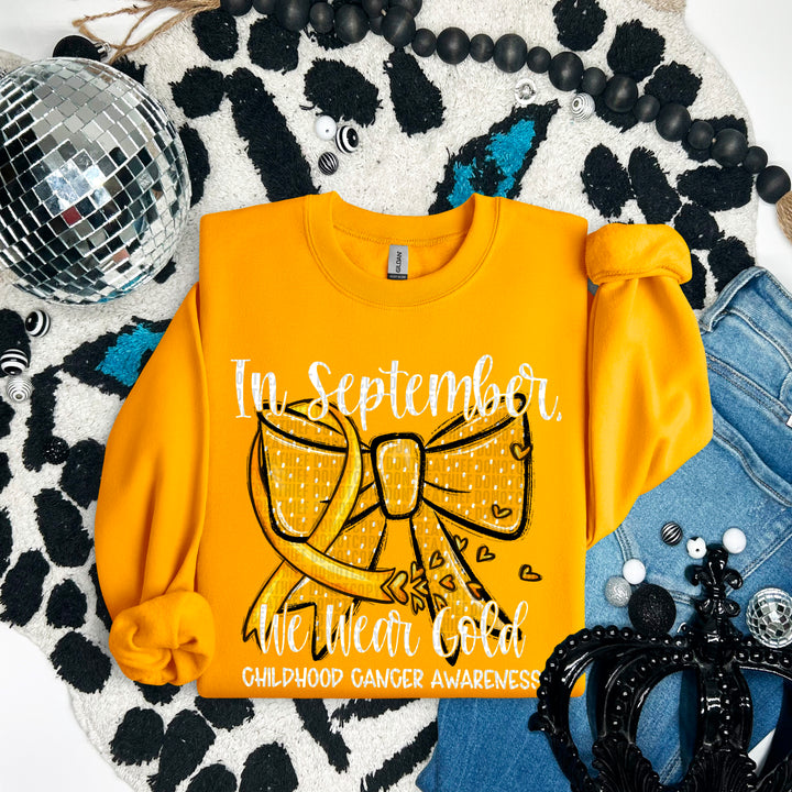 In September We Wear Gold DTF Print