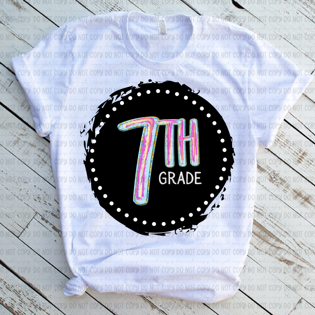Color Circle Grade Levels DTF Print