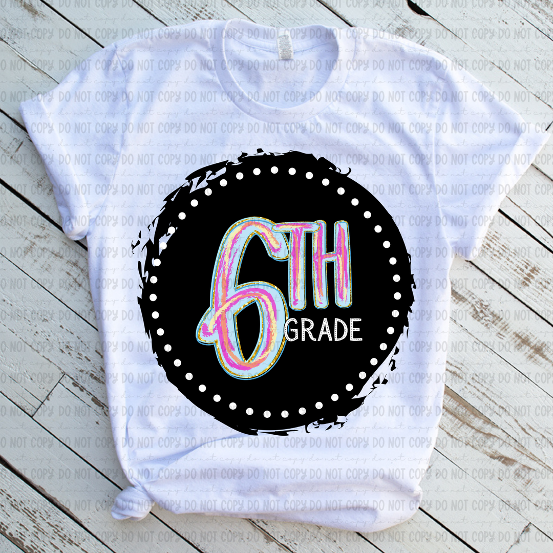 Color Circle Grade Levels DTF Print