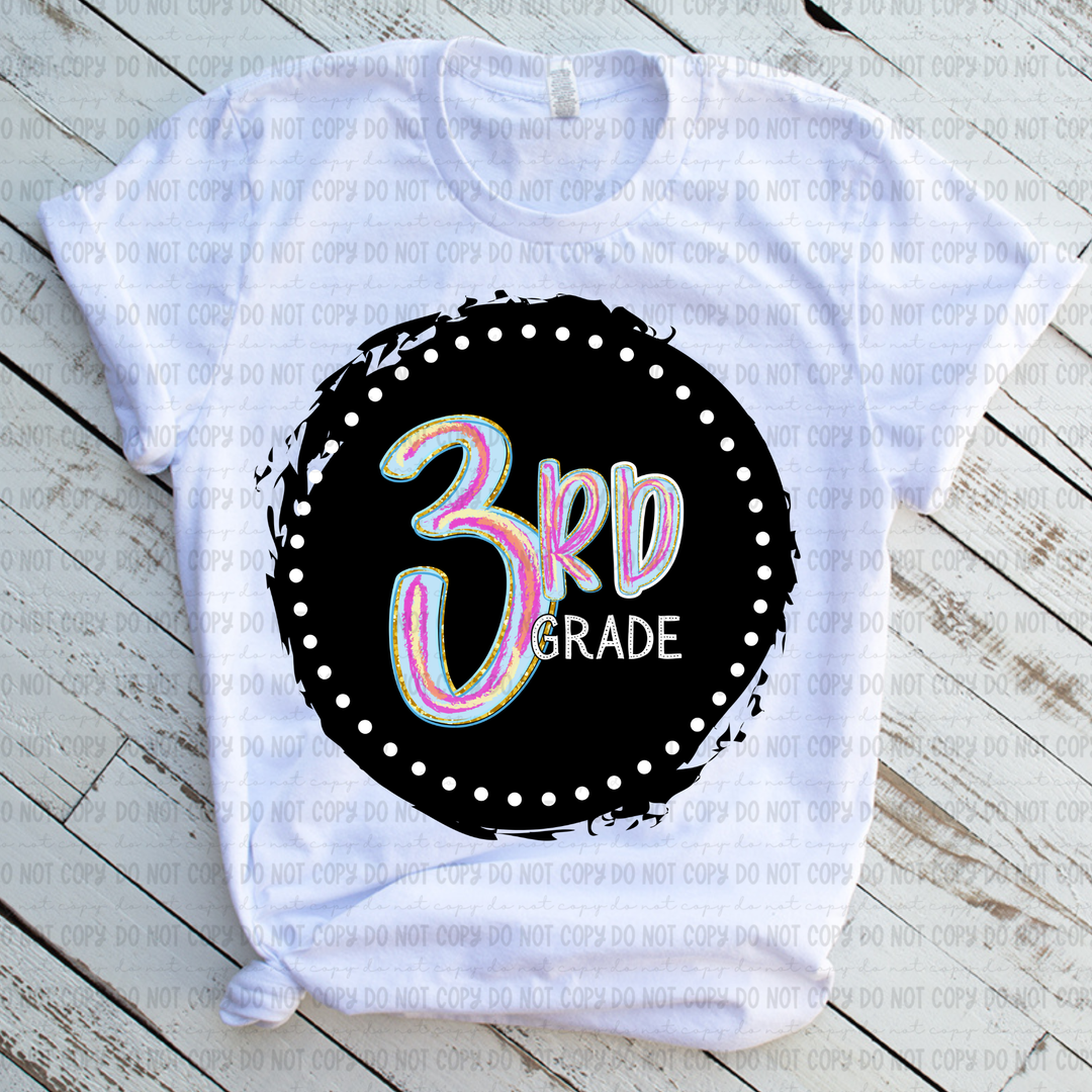 Color Circle Grade Levels DTF Print