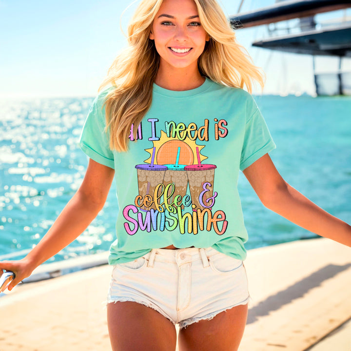Coffee And Sunshine DTF Print