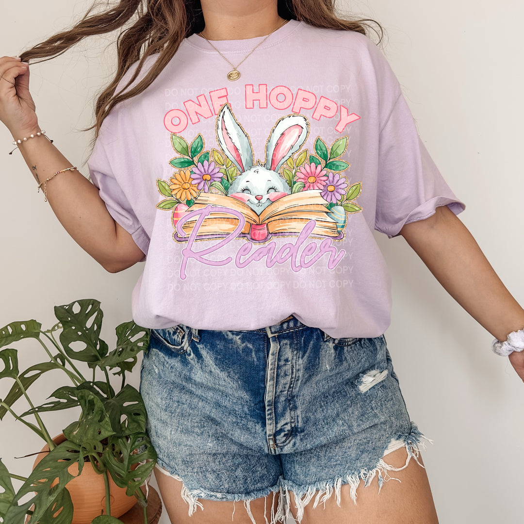 One Hoppy Reader DTF Print