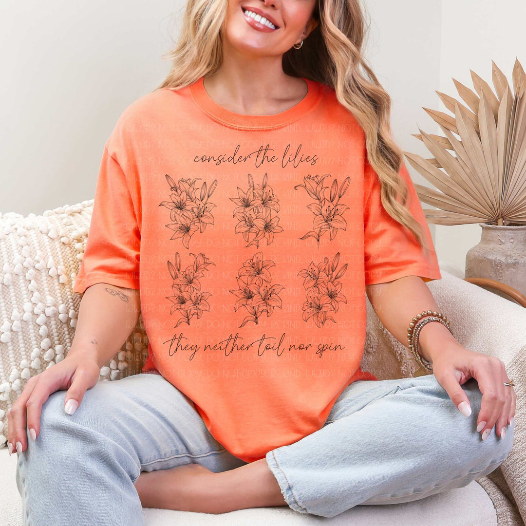 Consider The Lilies DTF Print