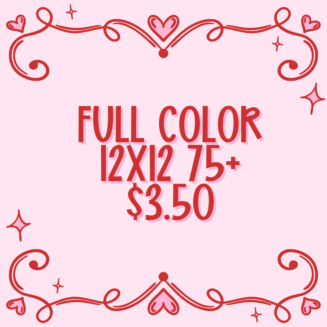 Custom Traditional Screens - (75+) Full Color up to size 12x12