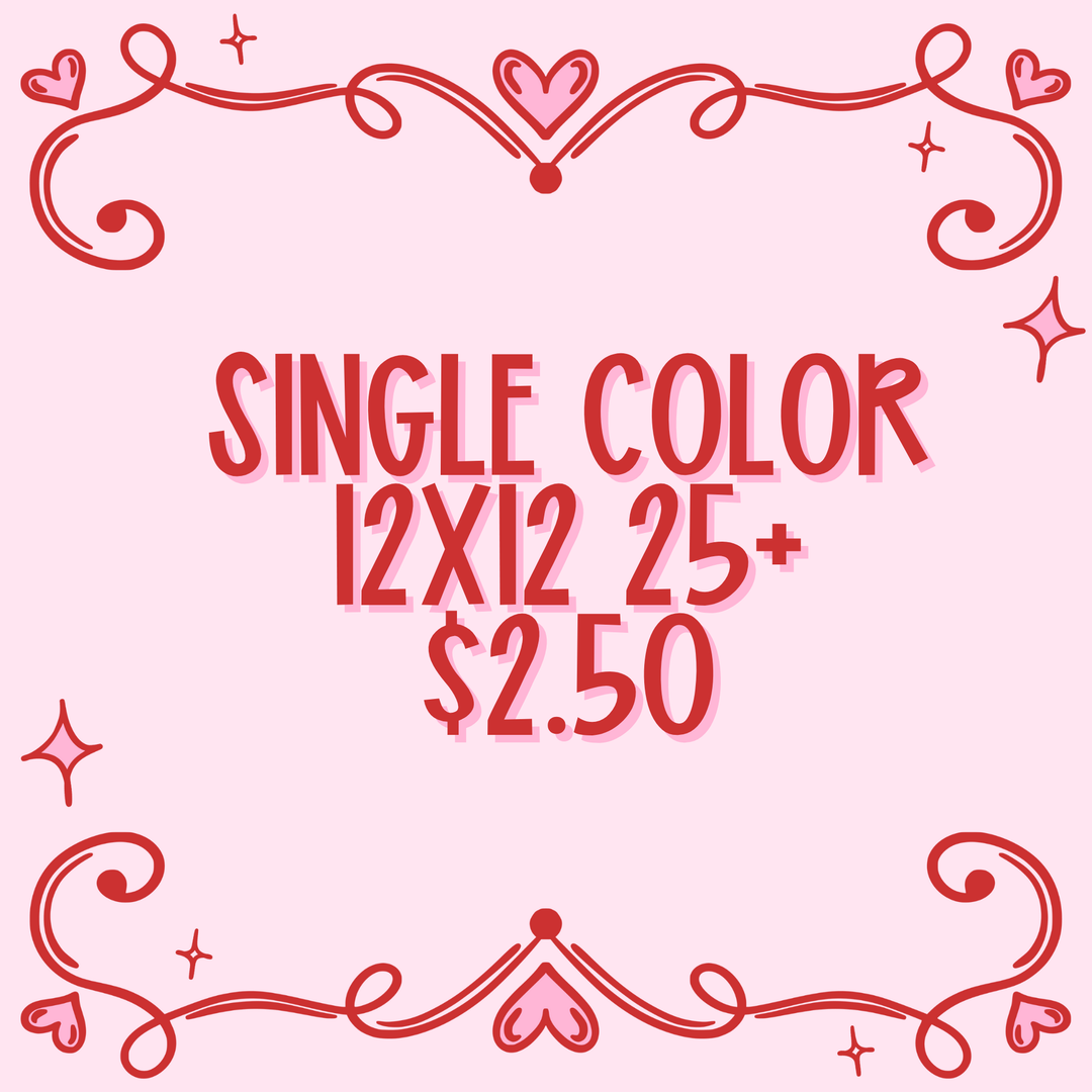 Custom Traditional Screens - (25+) One Color up to size 12x12