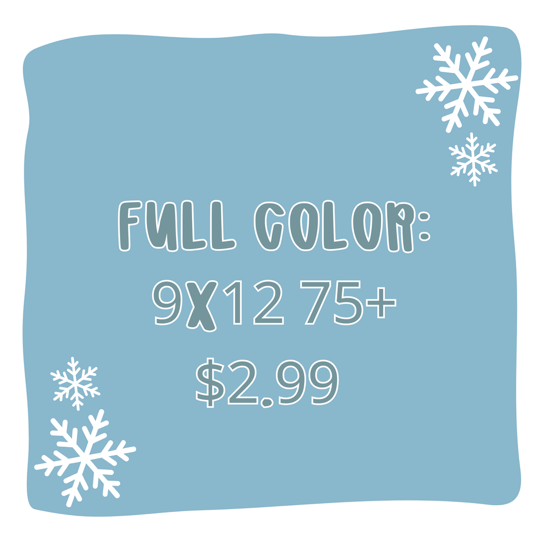 Custom Traditional Screens - (75+) Full Color up to size 9”x12.75”