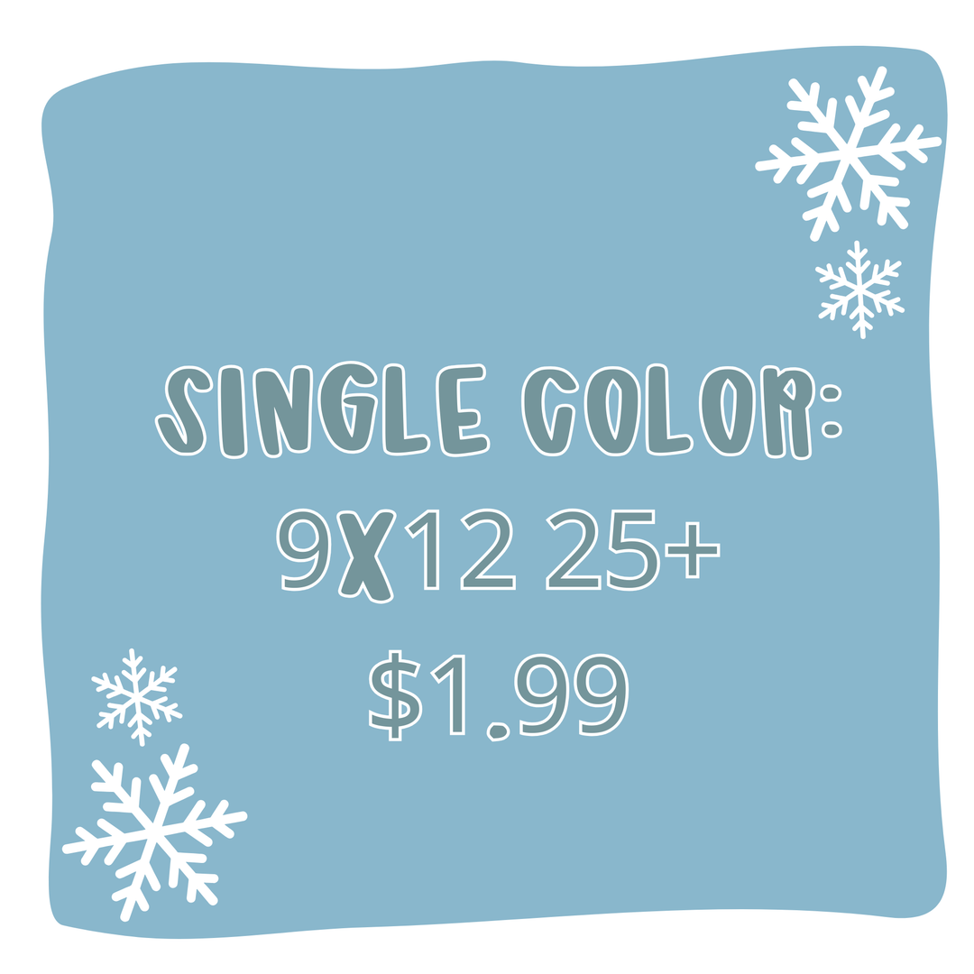 Custom Traditional Screens - (25+) One Color up to size 9x12.75