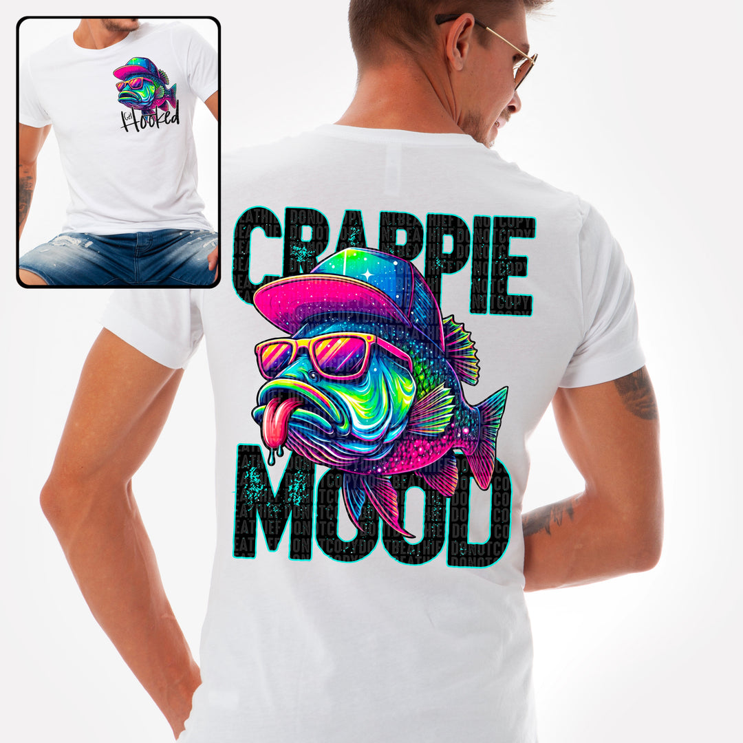 Crappie Mood OVERSIZED FRONT DTF Print