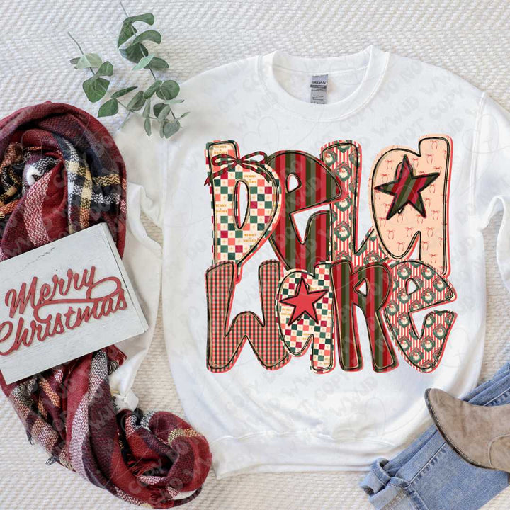 Merry State Alpha DTF Print