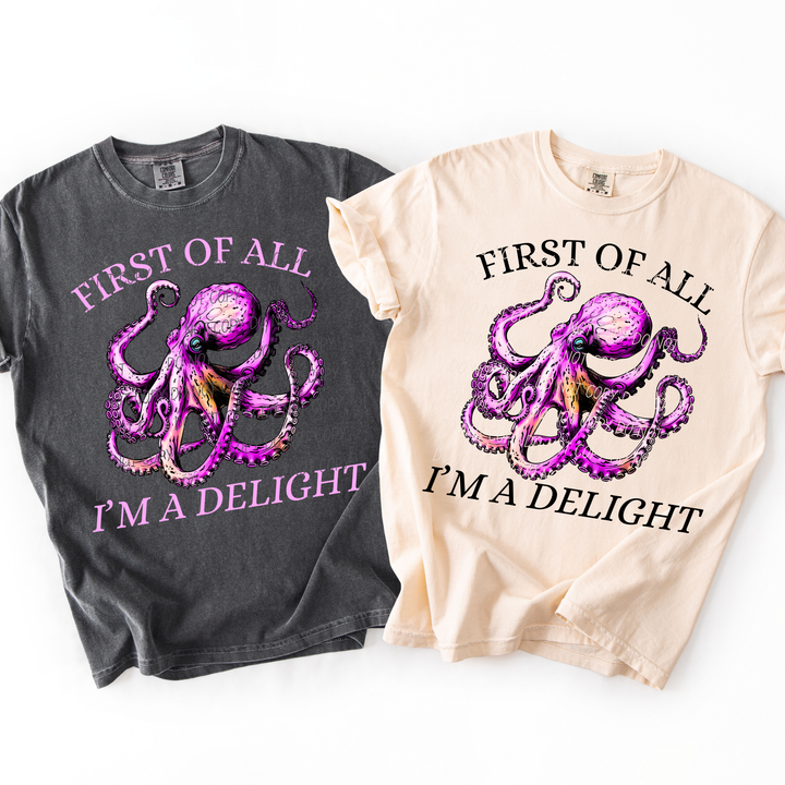 Delight Octopus DTF Print