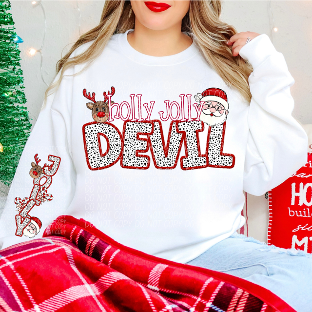 Holly Jolly Mascots DTF Print