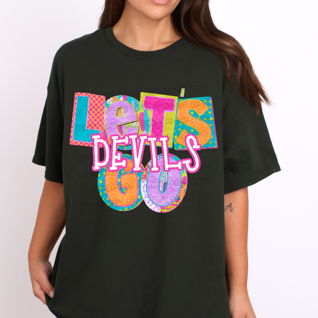 Patchwork Pep Club DTF Print