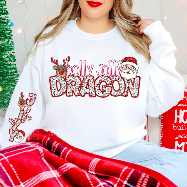 Holly Jolly Mascots DTF Print