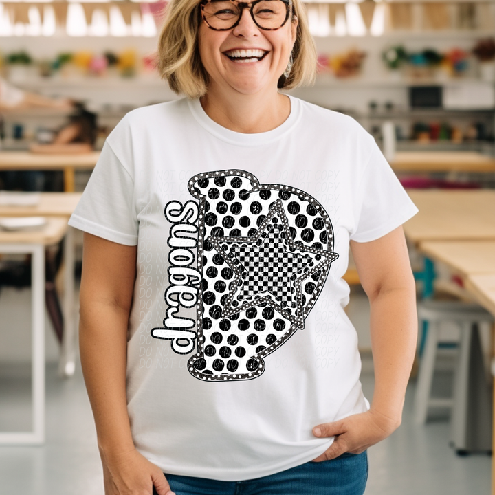 Polka Dot Mascots DTF Print