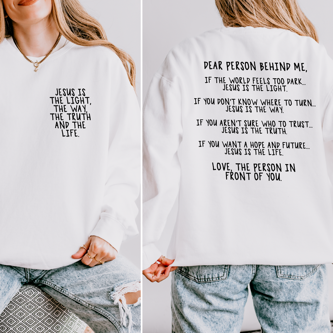 Jesus Is The Light FRONT ONLY DTF Print