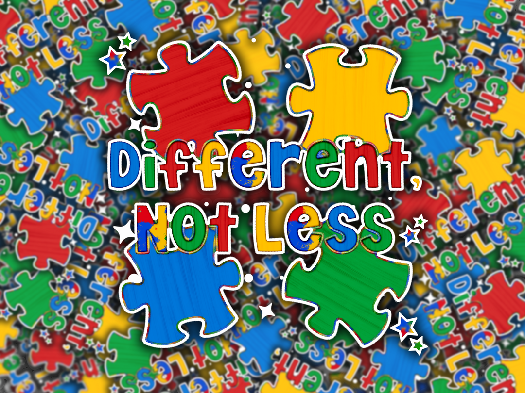 Different Not Less Die Cut Stickers