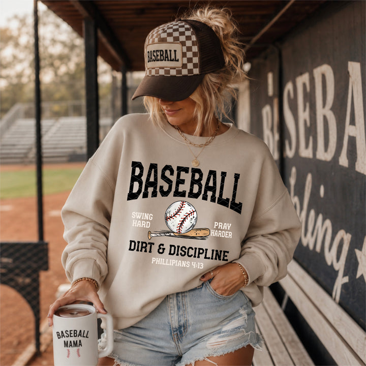 Dirt Discipline Baseball DTF Print