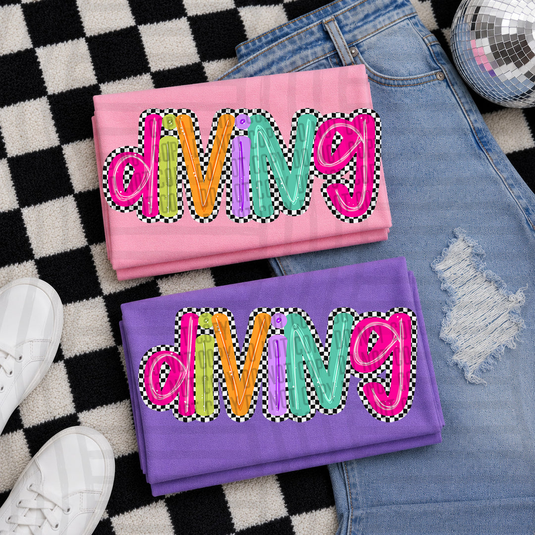 Simply Checkered Sports DTF Print