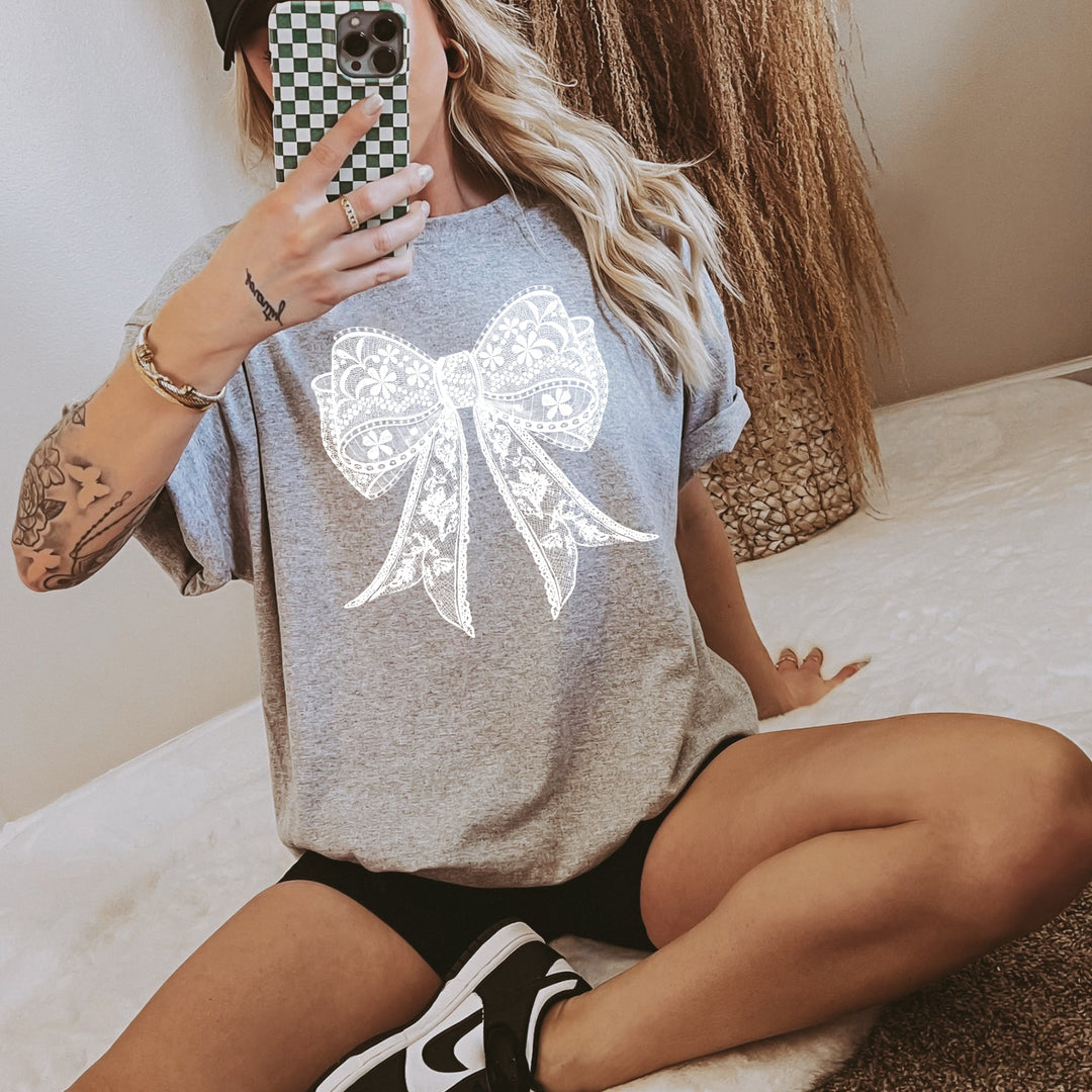 Lace Coquette Bow DTF Print