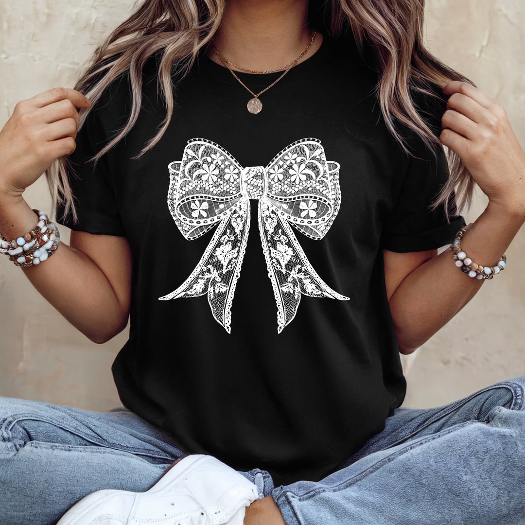 Lace Coquette Bow DTF Print