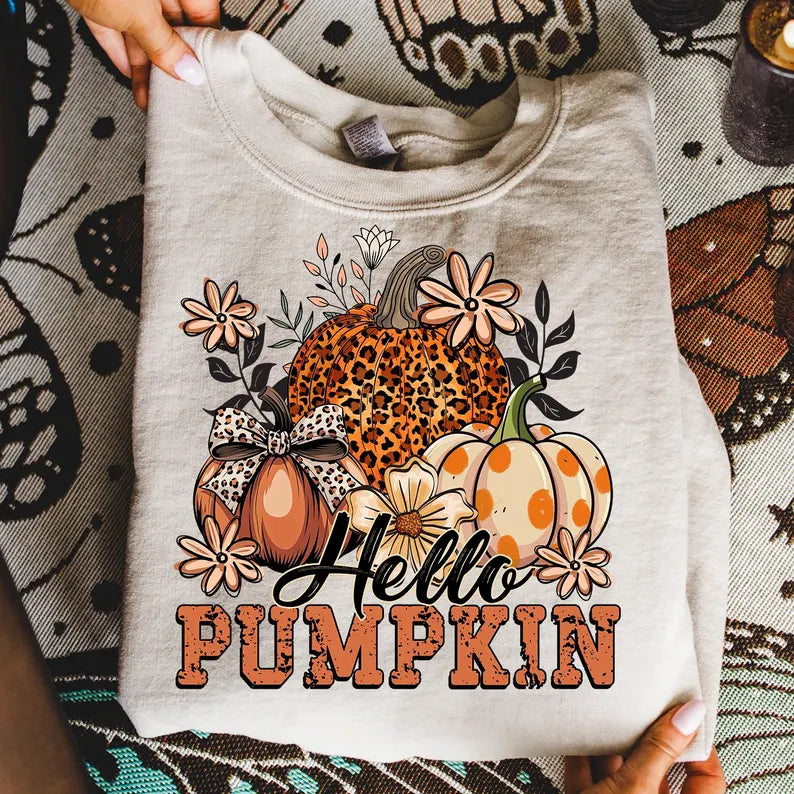 Hello Pumpkin DTF Print